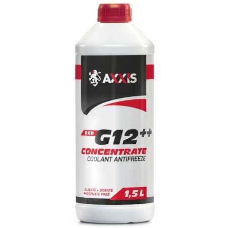 Антифриз AXXIS RED концентрат G12+ (-80C) (Каністра 1,5л)