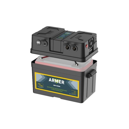 Інвертор 12V-220V/500W/чиста сиусоїда з блоком під акумулятор ARMER