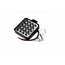 DK 3723 Фара LED квадратна 48W (16 діодів) (8.5см х 8.5см х 1.5см) 3D лінза Mini ДК фото від Мотор-Агро Харків Україна