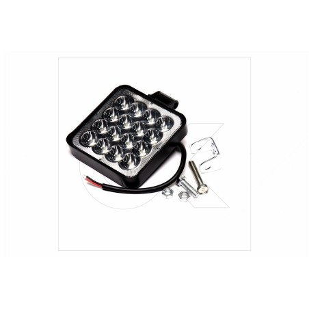 DK 3723 Фара LED квадратна 48W (16 діодів) (8.5см х 8.5см х 1.5см) 3D лінза Mini ДК фото від Мотор-Агро Харків Україна