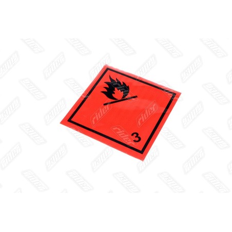 TP 87.56.99 Табличка (наклейка) небезпечний вантаж (3-клас легкозаймисті рідини) 250Х250 мм (TEMPEST) фото від Мотор-Агро Харків