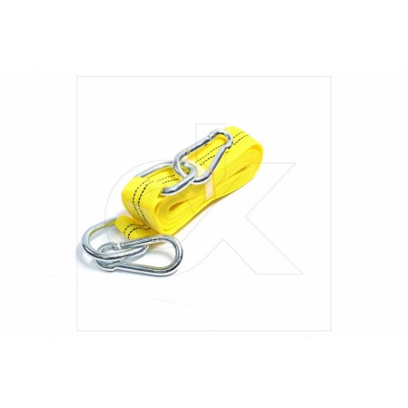 DK46-PP345-1 Трос буксирувальний 3т. 50мм. 4,5м. карабін, жовтий, ДК фото від Мотор-Агро Харків Україна