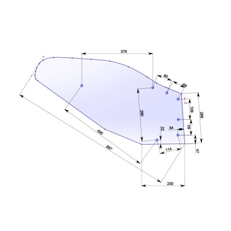 1067920010 Відвал Tekrone Unia M 1067-92-001-0 L від Мотор-Агро Харків Україна