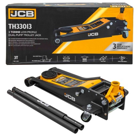Домкрат підкатний гідравлічний 3т JCB-TH33013