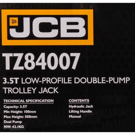 Домкрат підкатний гідравлічний 3,5т JCB-TZ84007