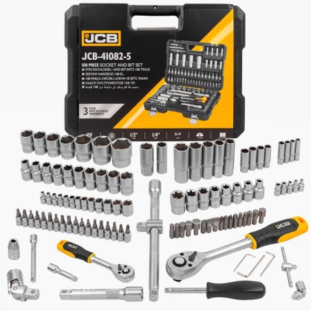 Набір інструментів 108 од. 1/4", 1/2" ( 6гр.) JCB-41082-5