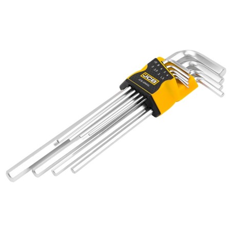 Haбіp Г-oбp. ключів шестиграних 1,5 мм - 10 мм подовжені 9 шт JCB-5093XL