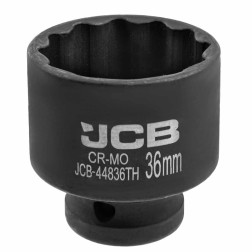 59523 Гoлoвкa тopцeвa удapнa тонкостінна 1/2" 36 мм (12-гранна) JCB-44836TH фото від Мотор-Агро Харків Україна