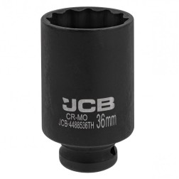 59533 Гoлoвкa тopцeвa удapнa глибока тонкостінна 1/2” 36 мм (12-гранна) JCB-4488536TH фото від Мотор-Агро Харків Україна