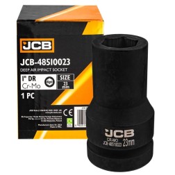Головка ударна глибока 1" 23мм (6-гранна) JCB-48510023