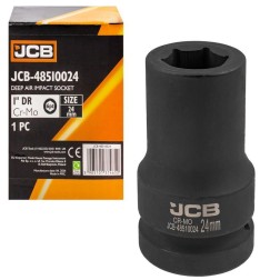 Головка ударна глибока 1" 24мм (6-гранна) JCB-48510024