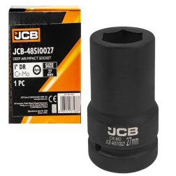 JCB-48510027 Головка ударна глибока 1" 27 мм (6-гранна) JCB-48510027 фото від Мотор-Агро Харків Україна