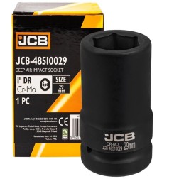 JCB-48510029 Головка ударна глибока 1" 29 мм (6-гранна) JCB-48510029 фото від Мотор-Агро Харків Україна