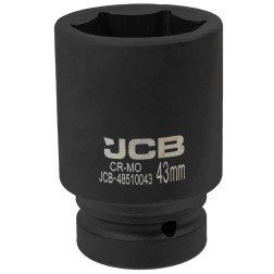 Головка ударна глибока 1" 43мм (6-гранна) JCB-48510043