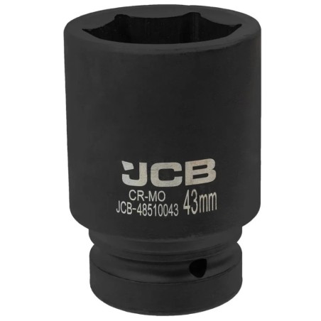 Головка ударна глибока 1" 43мм (6-гранна) JCB-48510043