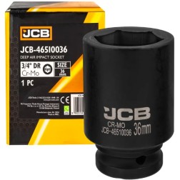Головка торцева ударна глибока 3/4" 36 мм (6-гранна) JCB-46510036
