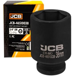 Головка торцева ударна глибока 3/4" 38 мм (6-гранна) JCB-46510038