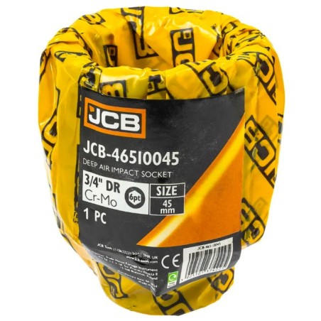 Головка торцева ударна глибока 3/4" 45 мм (6-гранна) JCB-46510045