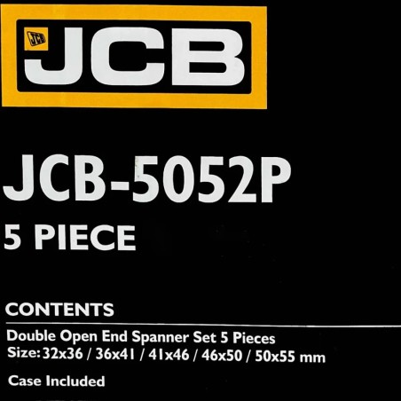 Набір розрізних накидних ключів в чохлі, (32-55 мм) 5 од. JCB-5052P