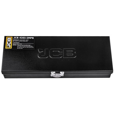 ➤ Набір головок ударних в металевому кейсі 20 од. 1/2" (6-гр.) JCB-4203-5MPB 61360