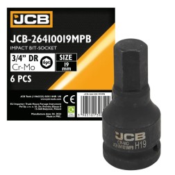 Головка-біта ударна HEX 3/4" 19 мм JCB-26410019MPB