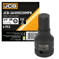 Головка-біта ударна HEX 3/4" 20 мм JCB-26410020MPB