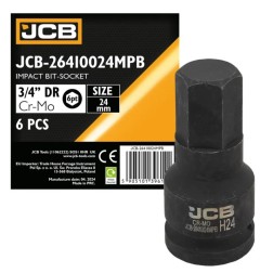 Головка-біта ударна HEX 3/4" 24 мм JCB-26410024MPB