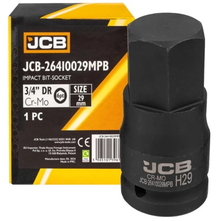 Головка-біта ударна HEX 3/4" 29 мм JCB-26410029MPB