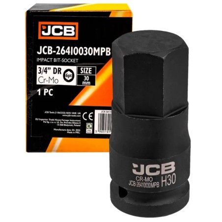 Головка-біта ударна HEX 3/4" 30 мм JCB-26410030MPB
