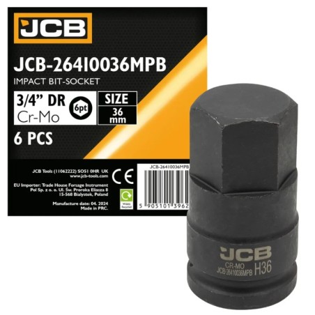 Головка-біта ударна HEX 3/4" 36 мм JCB-26410036MPB