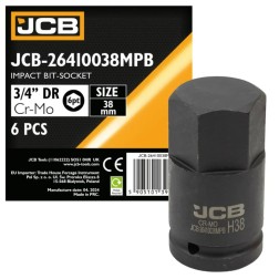 Головка-біта ударна HEX 3/4" 38 мм JCB-26410038MPB