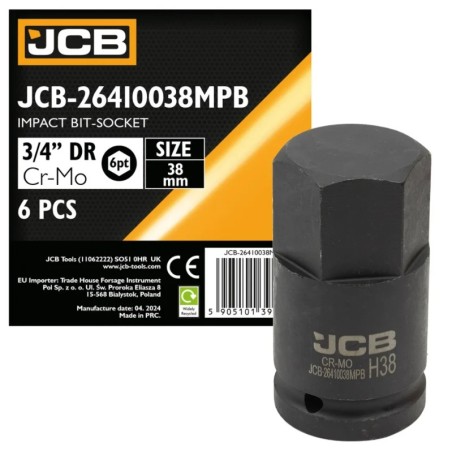 Головка-біта ударна HEX 3/4" 38 мм JCB-26410038MPB