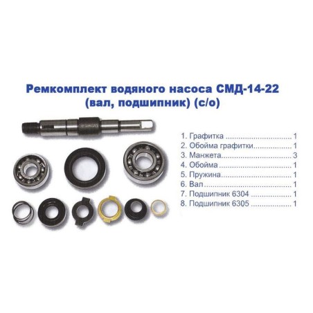 920 Р-к вод.насоса СМД-14-22 ст-з(компл) від Мотор-Агро Харків Україна