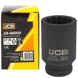 Гoлoвкa тopцeвa удapнa глибока 3/4" 34 мм (12-гранна) JCB-46810034