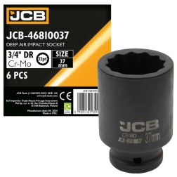 Гoлoвкa тopцeвa удapнa глибока 3/4" 37 мм (12-гранна) JCB-46810037