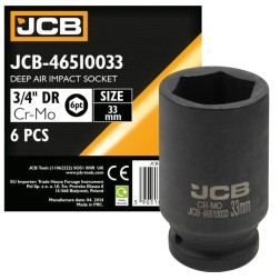 59813 Гoлoвкa тopцeвa удapнa глибока 3/4" 33 мм (6-гранна) JCB-46510033 фото від Мотор-Агро Харків Україна