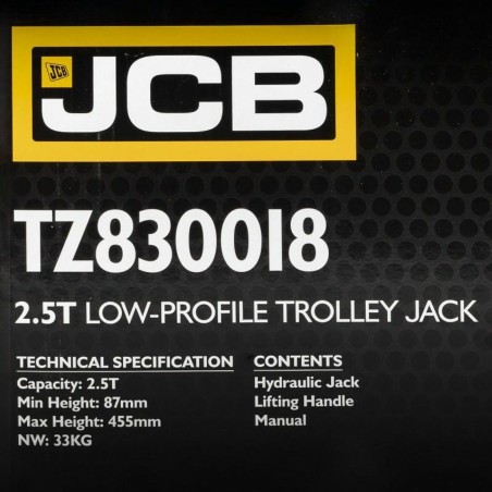 Домкрат підкатний гідравлічний 2,5т JCB-TZ830018