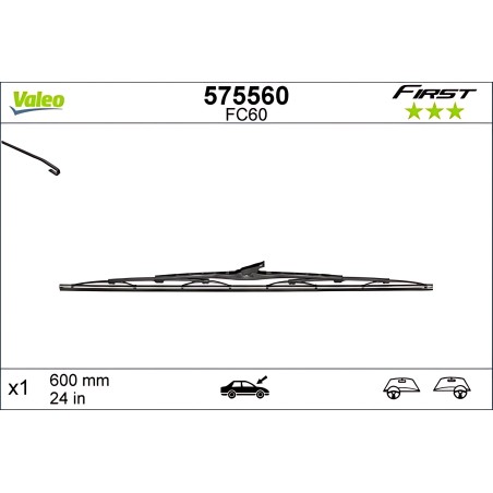 575560 Щітка склоочис. 600 FIRST (вир-во Valeo) фото від Мотор-Агро Харків Україна