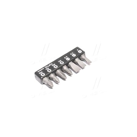 ➤ Набір біт 1/4\" 7од. (SL: 4*0.5, 5.5*1, 6.5*1.2 PH1, PH2 PZ1, PZ2) TOPTUL GAAV0704