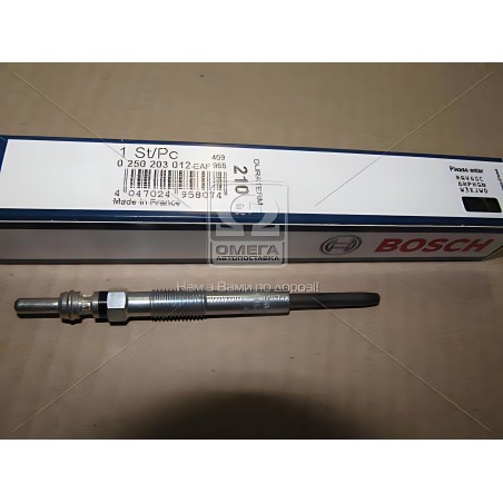 ➤ Свічка розжарювання GLP210 MITSU OUTLANDER, CITRO C-CROSSER 2.2 07-13 (вир-во BOSCH) 0250203012