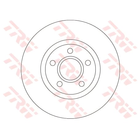 ➤ Диск гальмівний FORD C-MAX, FOCUS передн. (вир-во TRW) DF4424