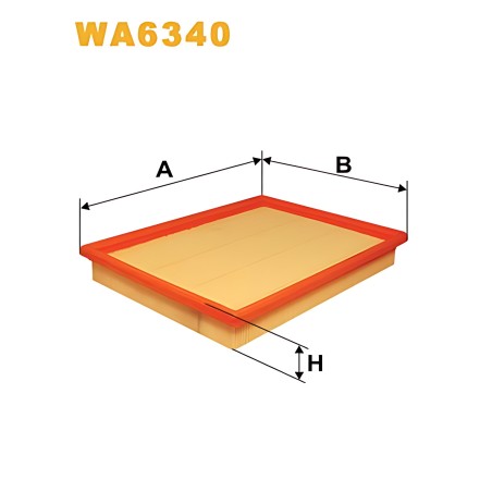 ➤ Фільтр повітряний WA6340/AP155 (вир-во WIX-FILTERS UA) WA6340
