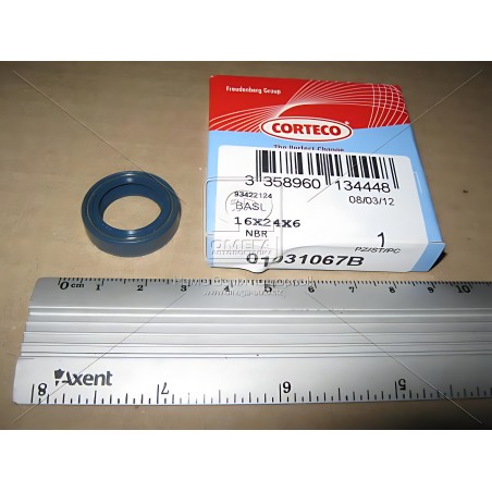 ➤ Сальник КПП VAG 16X24X6 NBR BASL (вир-во Corteco) 01031067B