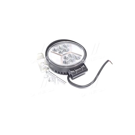 ➤ Фара LED кругл. 30W (10*3W) 128*110*40мм, широкий промінь 12/24V 6000К (Руслан-Комплект) ФГ-304VC