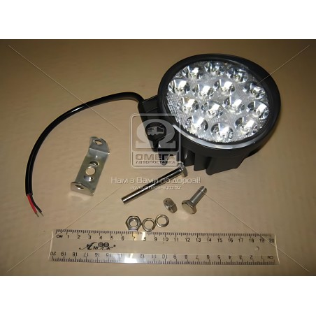 453701049 Фара LED кругла 42W, 14 ламп, 116*137,5мм, 3080Lm вузький промінь 12/24V 6000K (LITLEDA, JUBANA) фото від Мотор-Агро Х