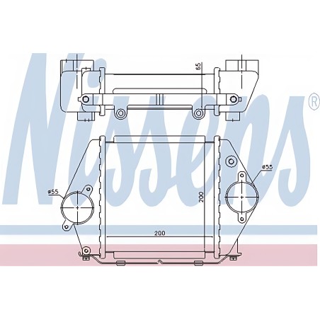 ➤ Інтеркулер MAZDA 6 (GG, GY) (02-) 2.0 DI (вир-во Nissens) 96570