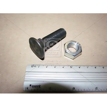 ➤ Болт 1199A М14х50 (10,9) потайний під квадрат DIN608 чорн. з гайкою (Unibolt) 1199A 14х50.10,9