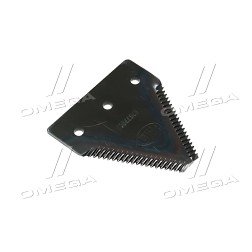 ➤ Сегмент ножа жатки Case 82х76х3,7 d 5,5мм. середня насічка, 18 зубів(112074A1/826720C3/B92362)(Ri.m 826720C2