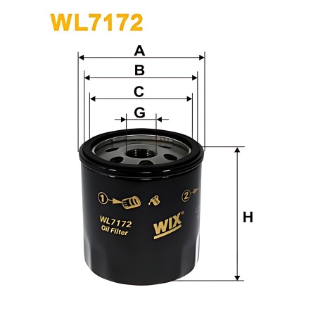 WL7172 Фільтр масляний двигуна FORD, TOYOTA WL7172/OP618 (вир-во WIX-FILTERS) фото від Мотор-Агро Харків Україна