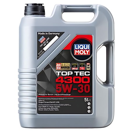 ➤ Олива моторна Liqui Moly TOP TEC 4300 5W-30 (Каністра 5л) 8031/2324